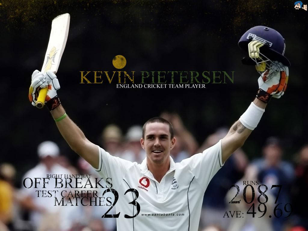 Kevin Pietersen's Englands Cricket Tapet Wallpaper