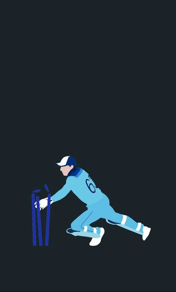 Engelsk Cricket Vector Art Skrivebordsbaggrund Wallpaper