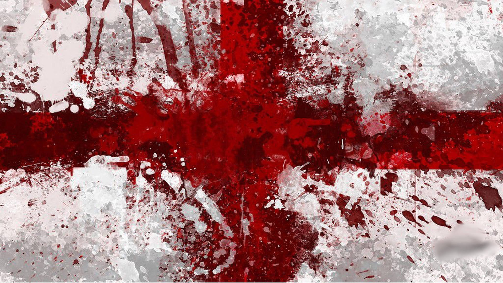 England Flag Abstract Painting Wallpaper