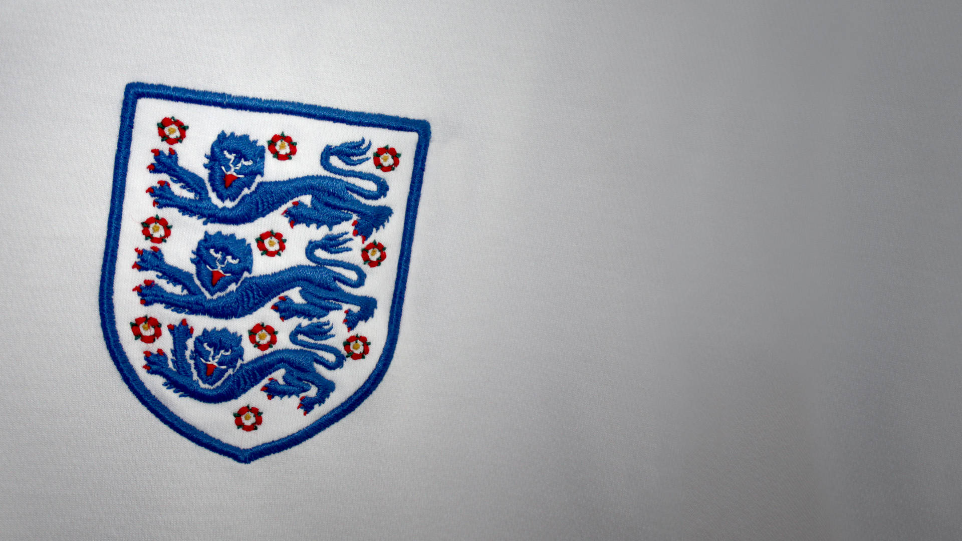 England Fodbold Broderet Crest Wallpaper