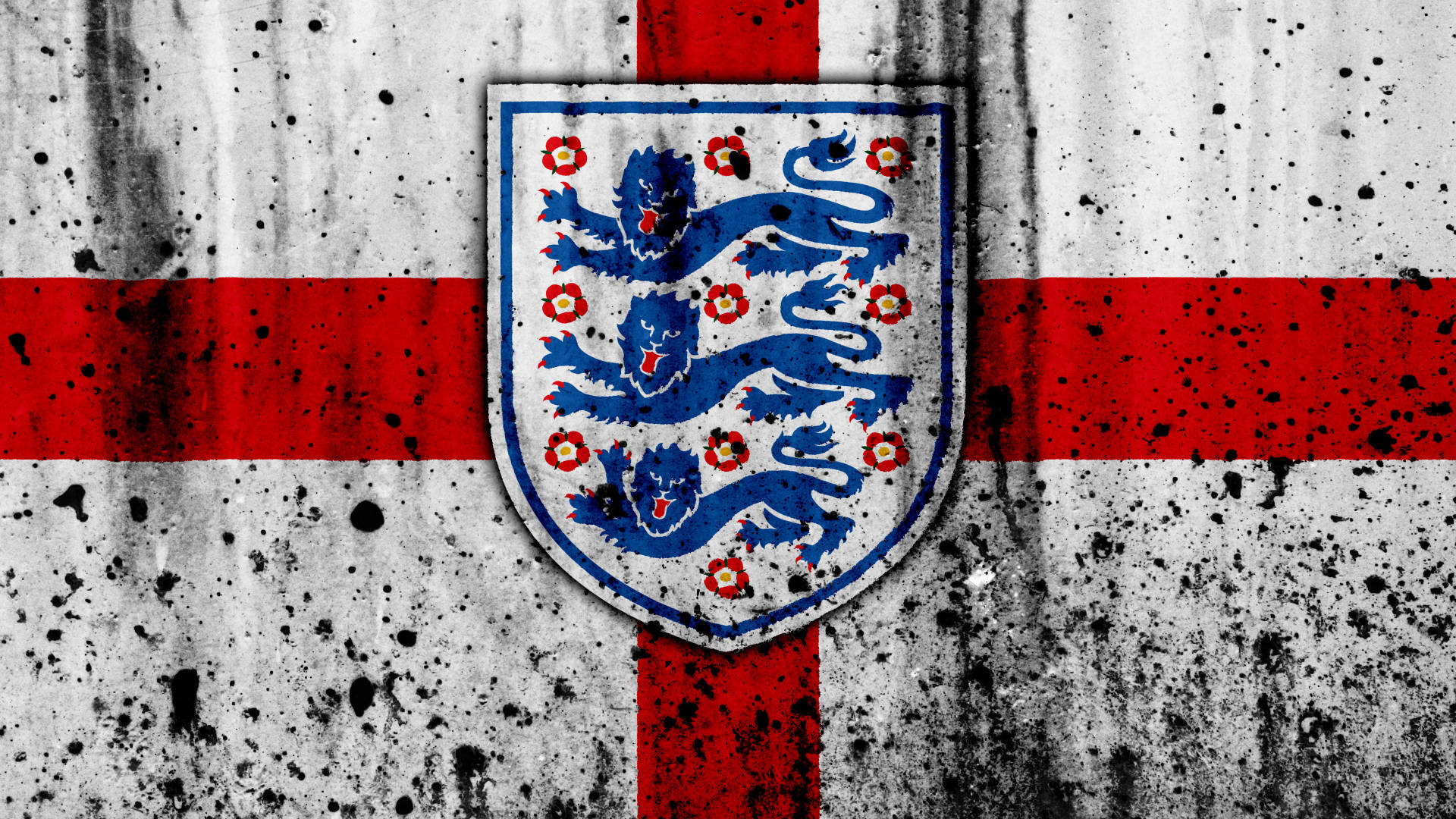 England Fodbold Dirty Flag Wallpaper