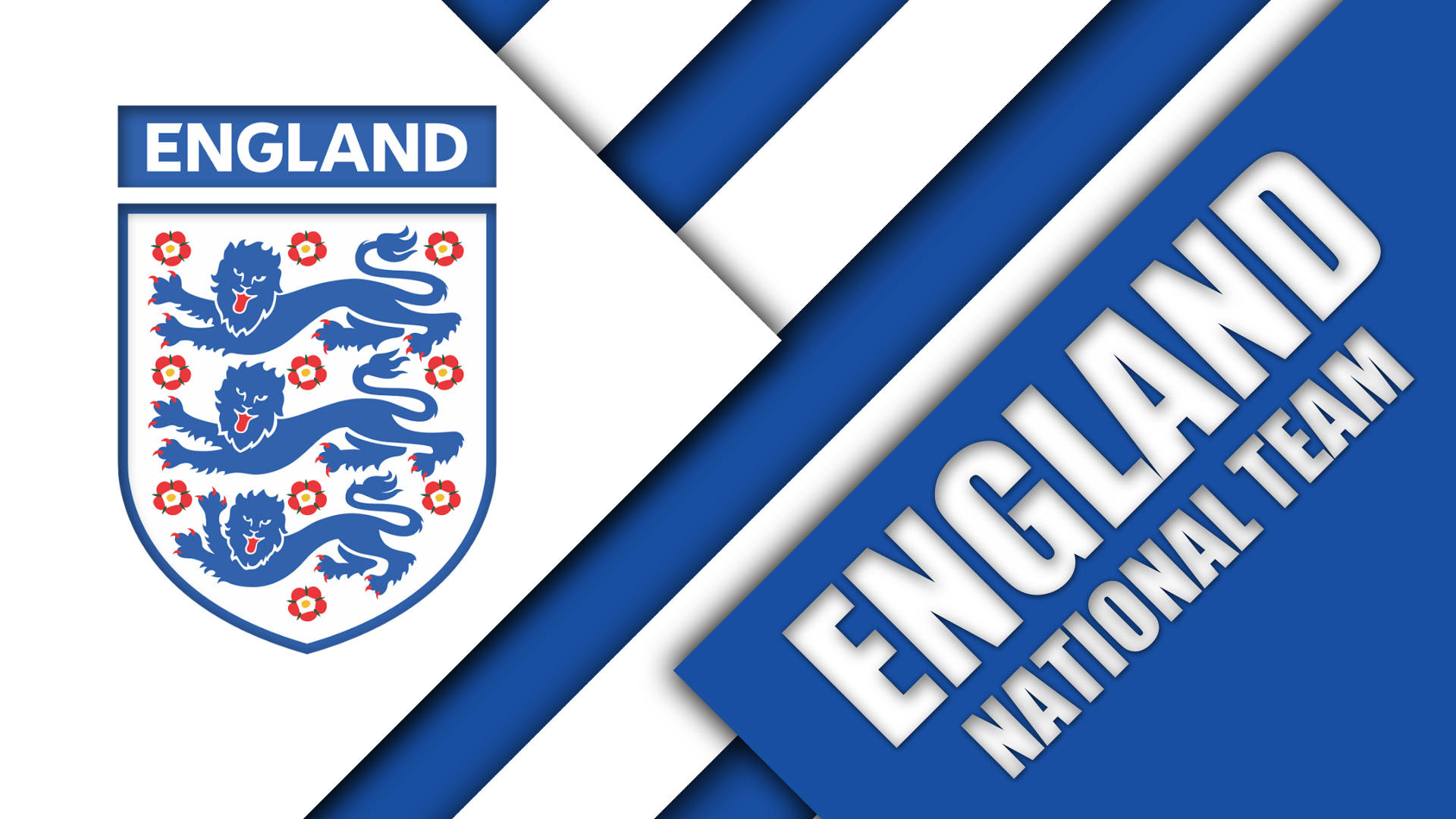 England Football Blue White Patterns Wallpaper