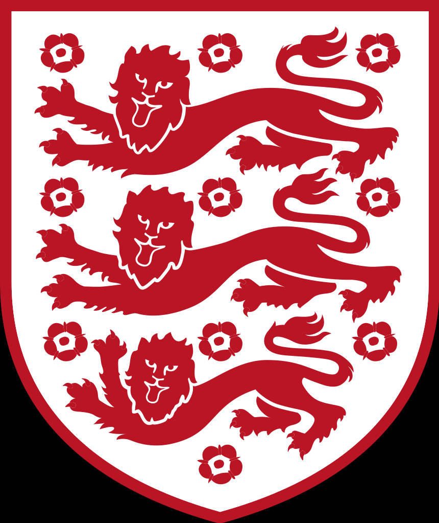 Englandsfotbollsröda Emblem Endast Wallpaper