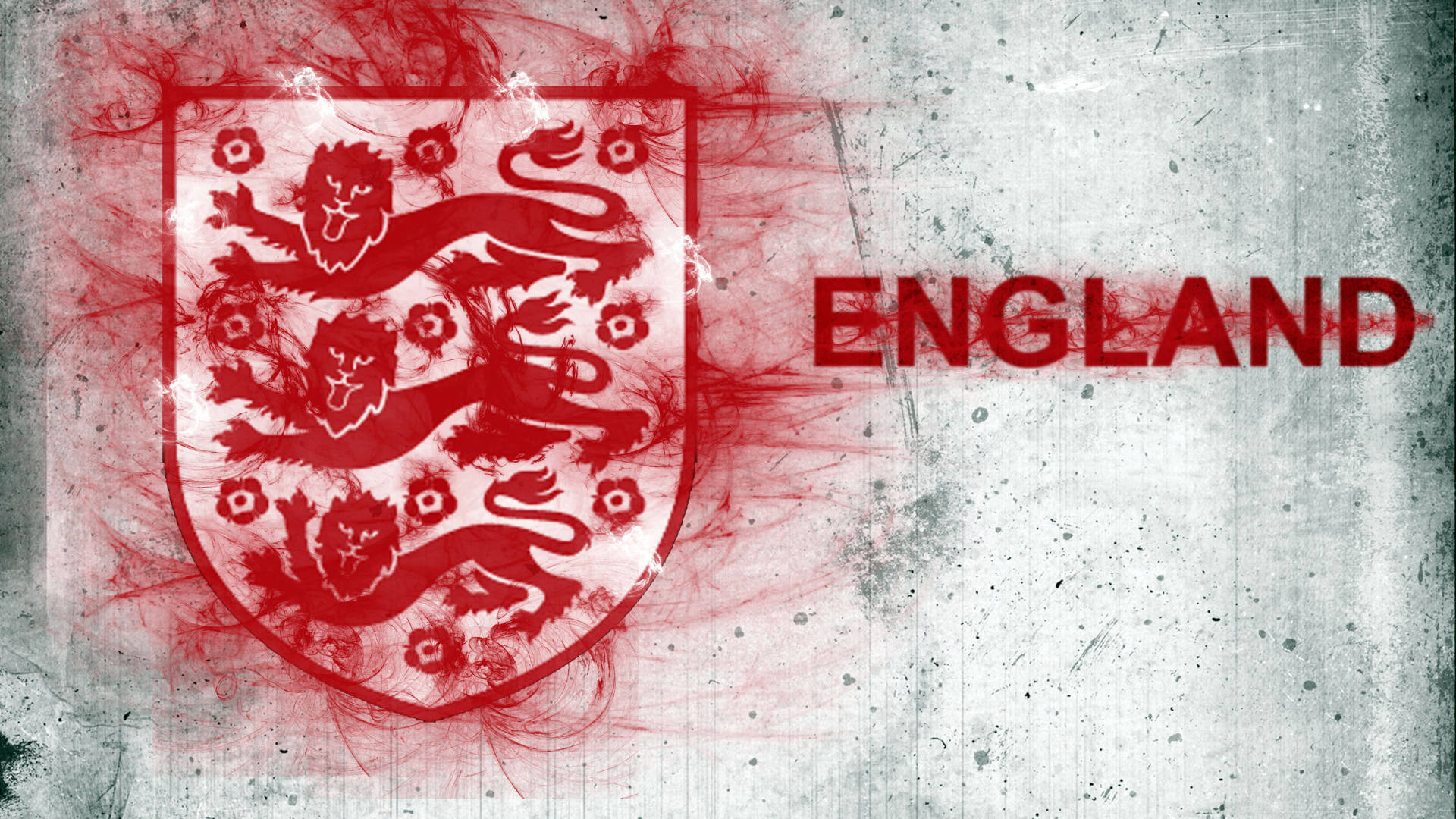 England Football Wall Graffitied Crest