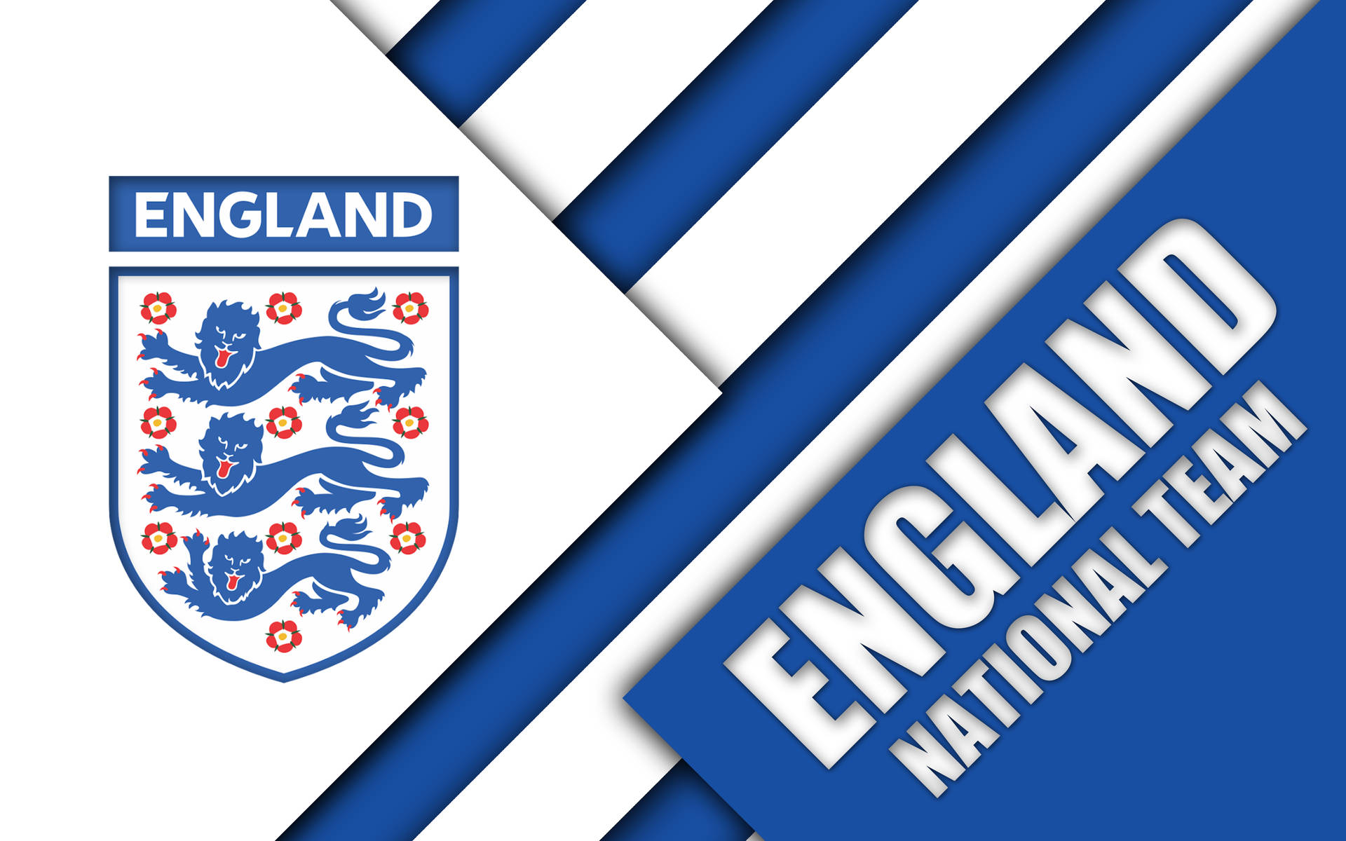 Englandsnationalfotbollslagets Flagga. Wallpaper