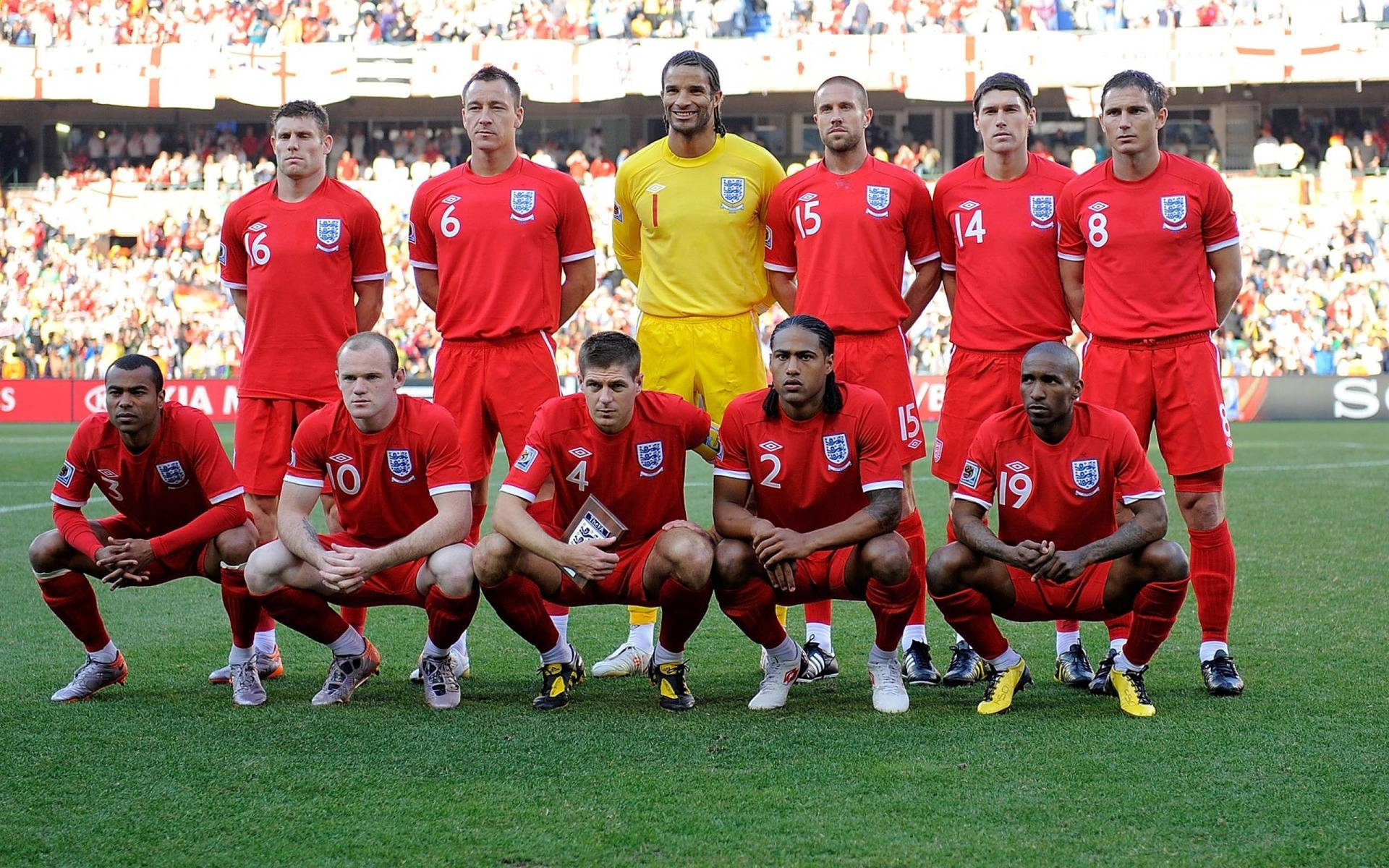 England National Football Team On Stadium Wallpaper