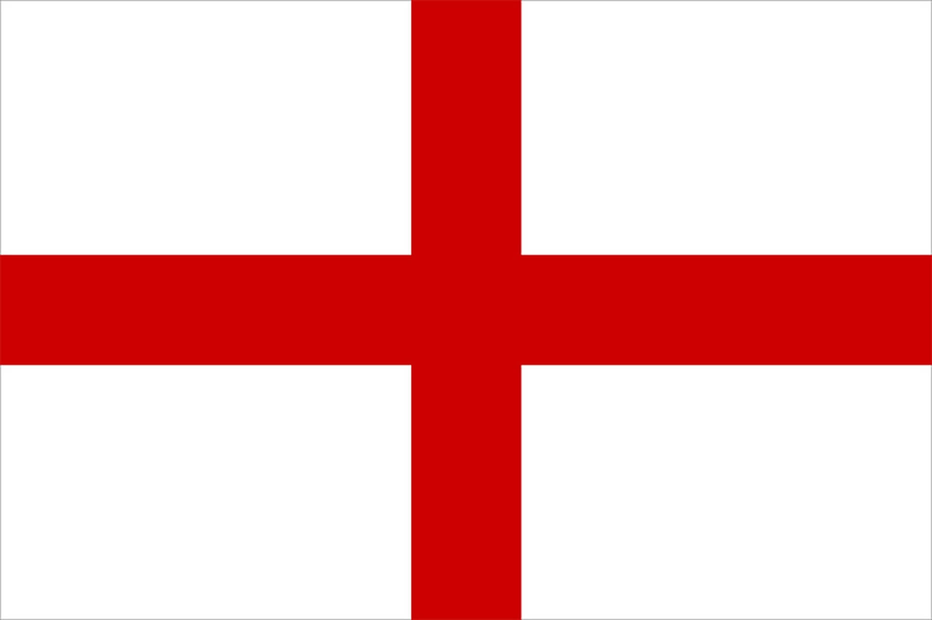 Engelsk Red og Hvid Flag Wallpaper