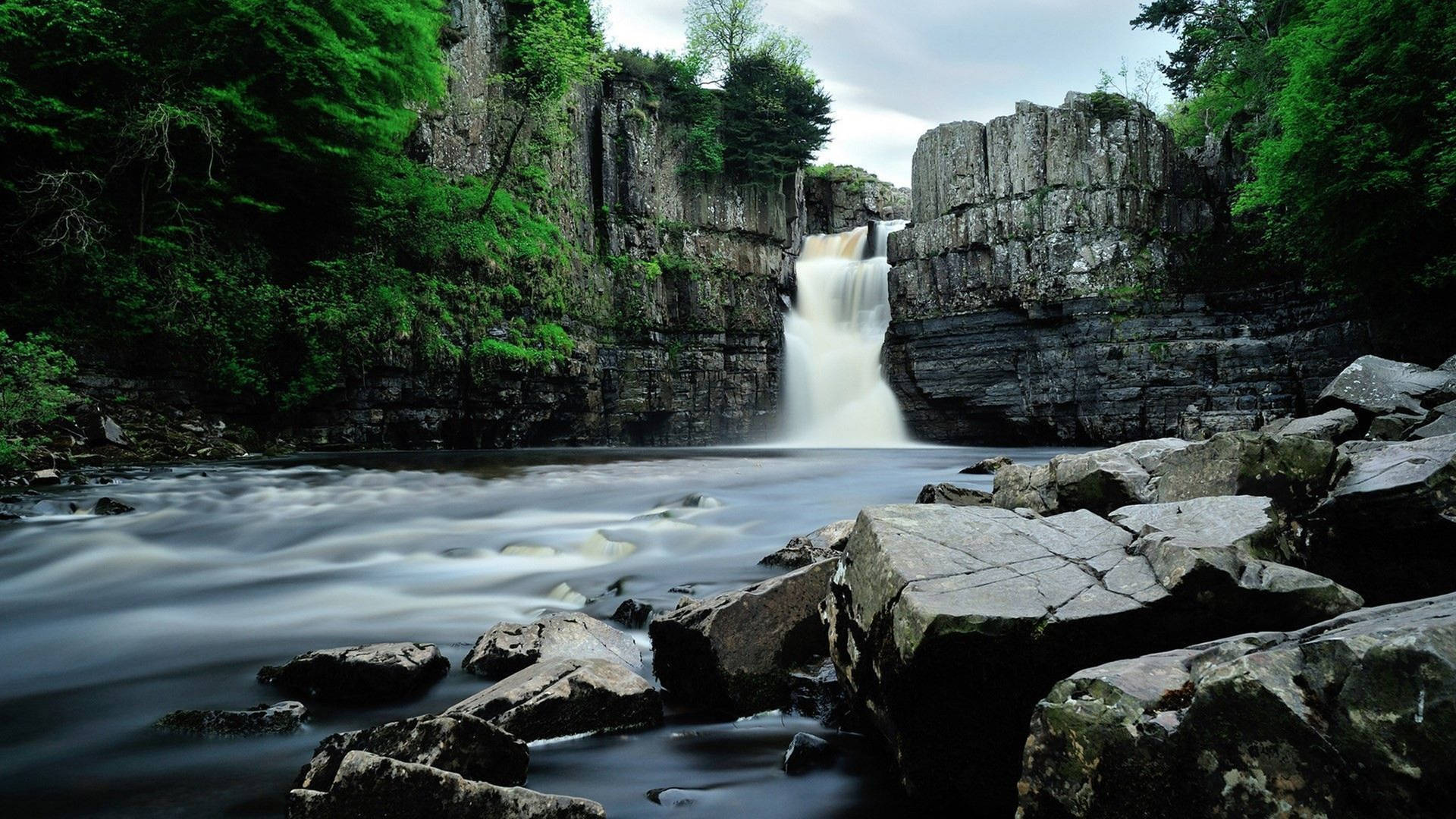 England's High Force Hd Waterfall Picture