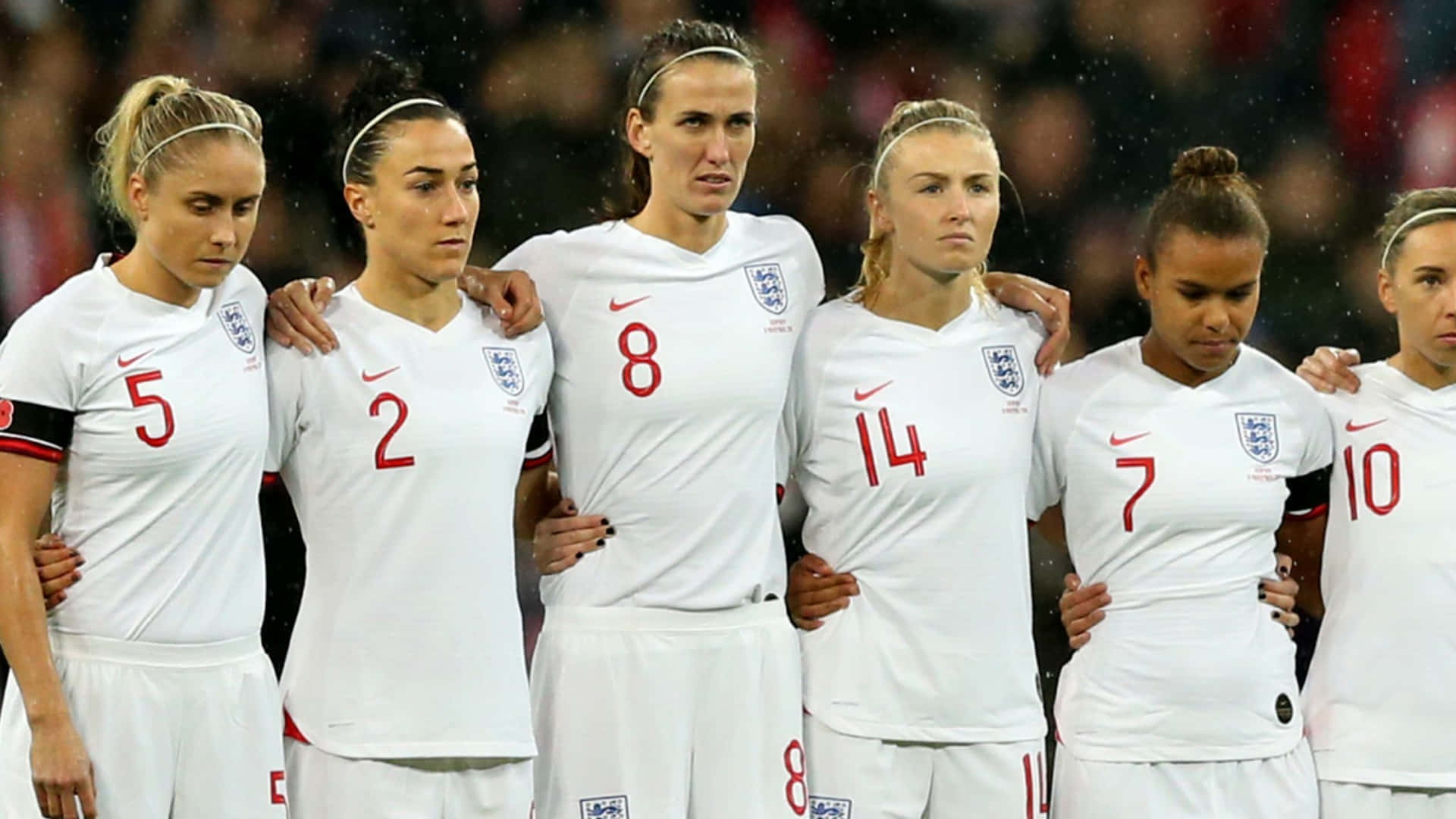 England Womens Soccer Team Lineup Wallpaper