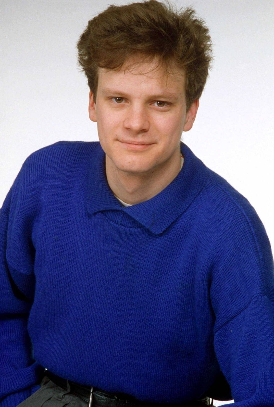English Actor Colin Firth 1985 Portrait Wallpaper