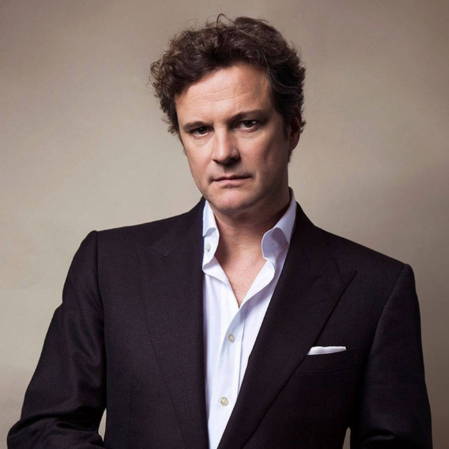 Portrætfotografering af skuespiller Colin Firth fra 2009 Tapet Wallpaper