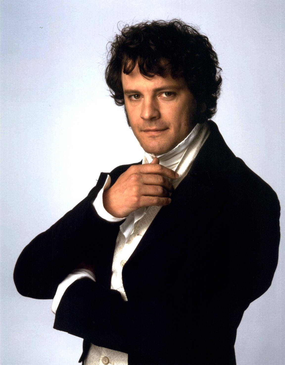 Svenskaskådespelaren Colin Firth Som Mr. Darcy På Dator- Eller Mobilbakgrundsbild. Wallpaper