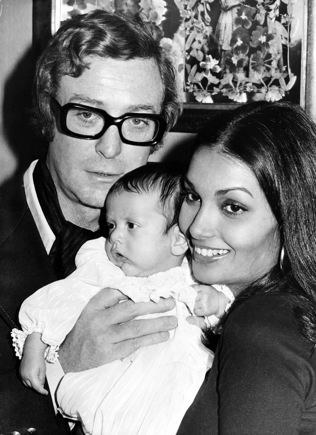 English Actor Michael Caine And Family Wallpaper