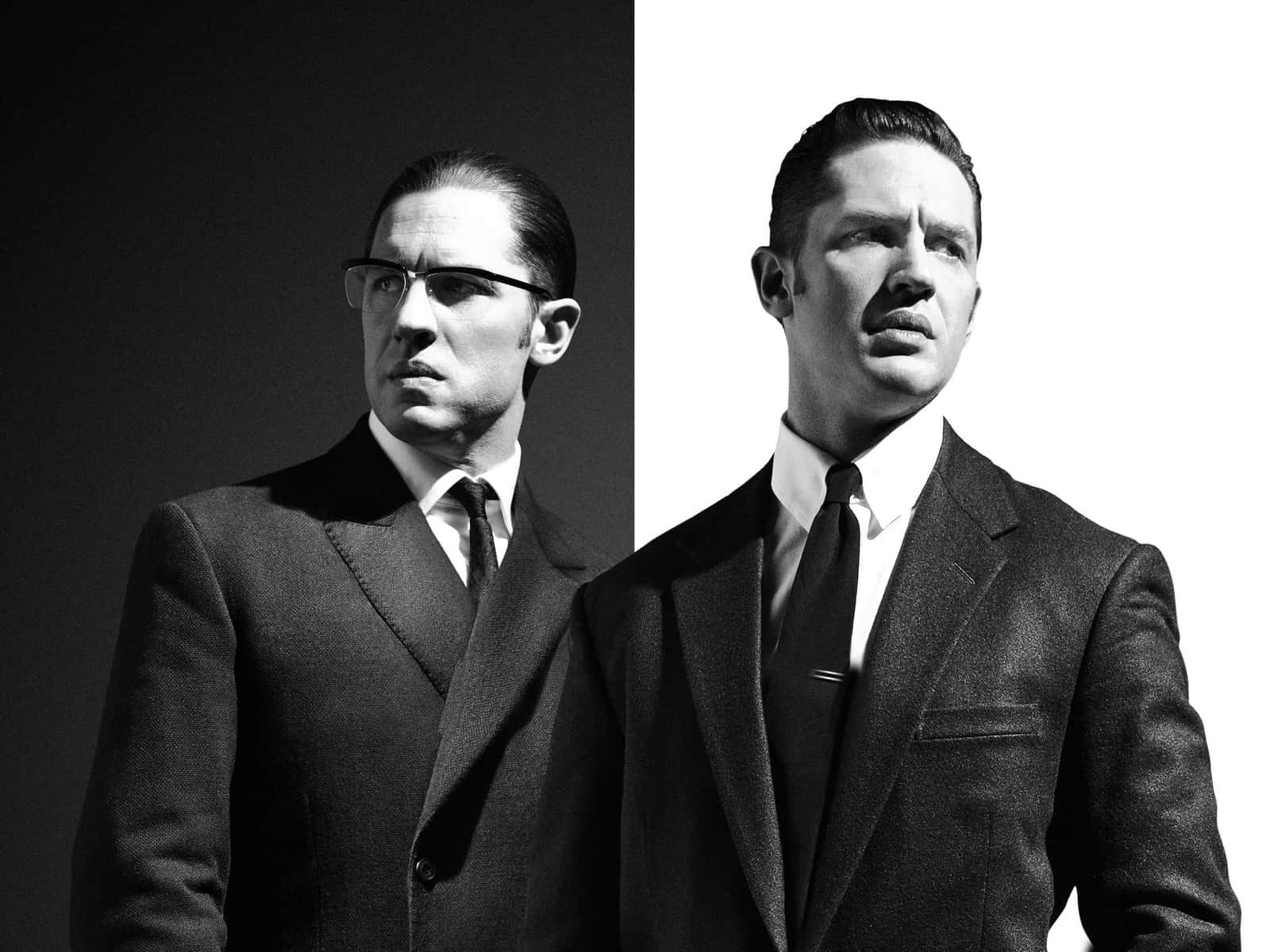 English Actor Tom Hardy In Different Men Suit Styles Wallpaper