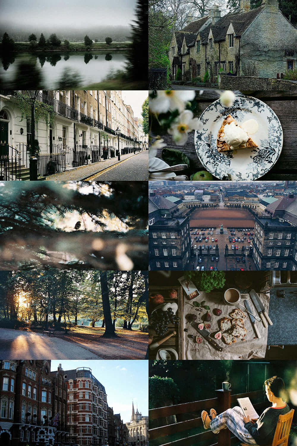 English Countryside And City Life Collage.jpg Wallpaper