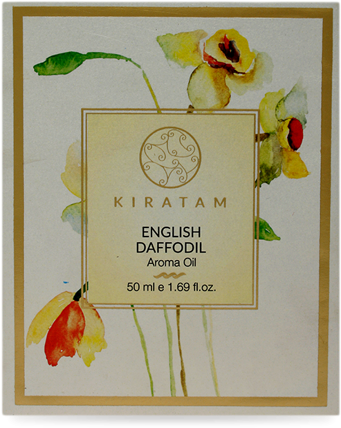 English Daffodil Aroma Oil Packaging PNG