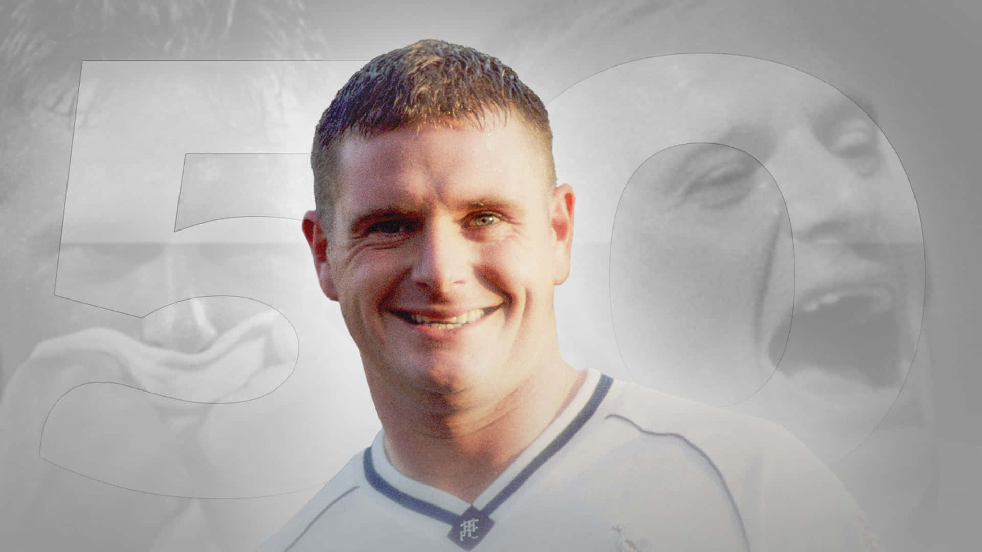 Paul Gascoigne, en engelsk fodboldspiller, står som tapet. Wallpaper