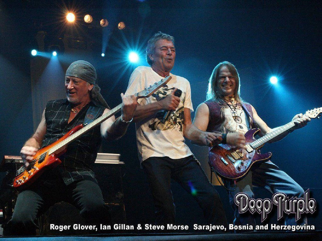 English Hard Rock Band Deep Purple Milan 2009 Wallpaper