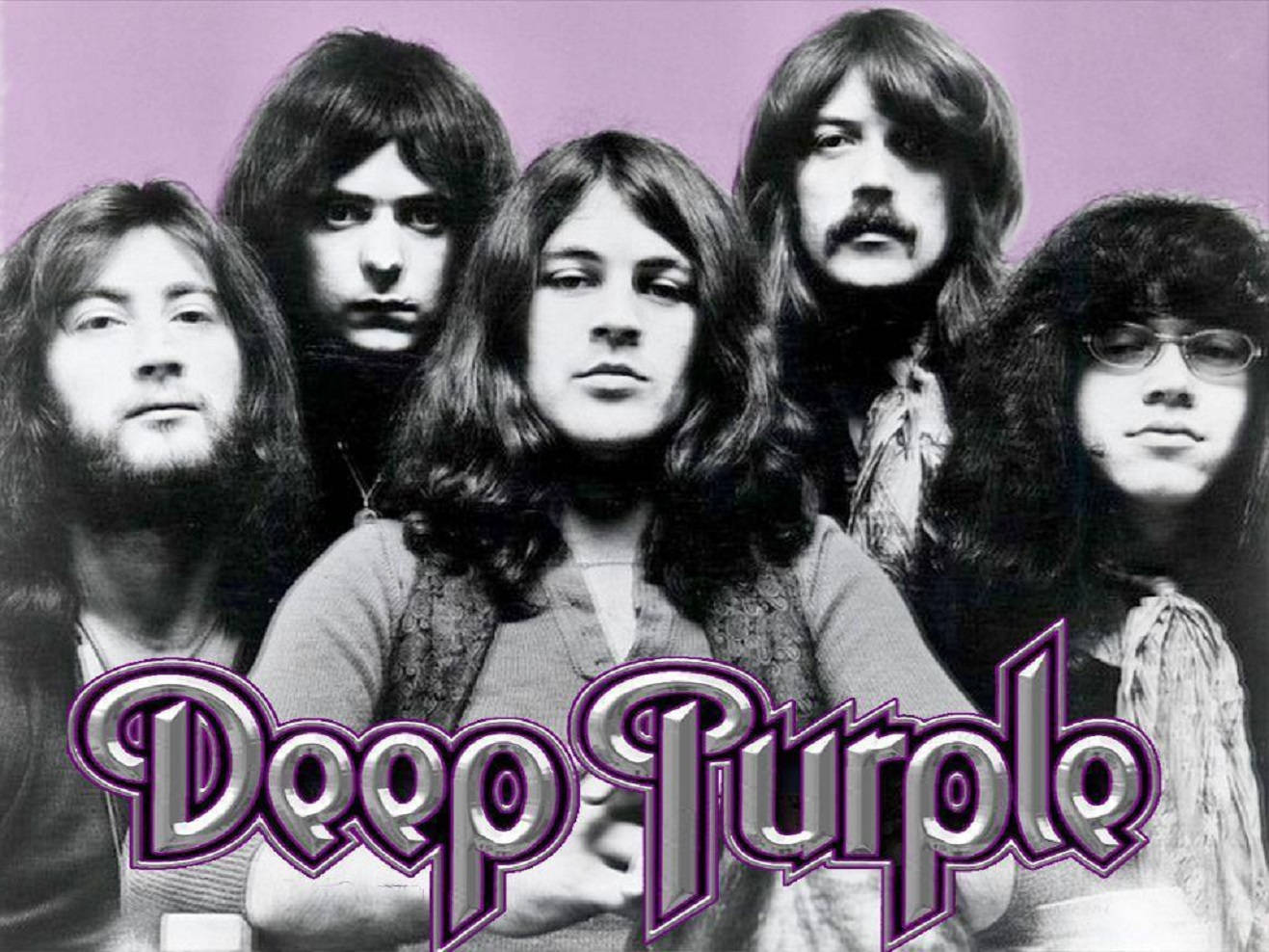 English Heavy Metal Band Deep Purple Retro Illustration Wallpaper