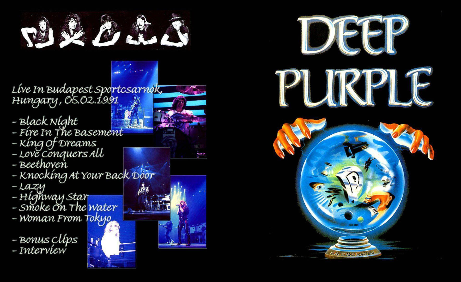 Deutschhard Rock Band Deep Purple Sklaven Und Herren Tour Wallpaper