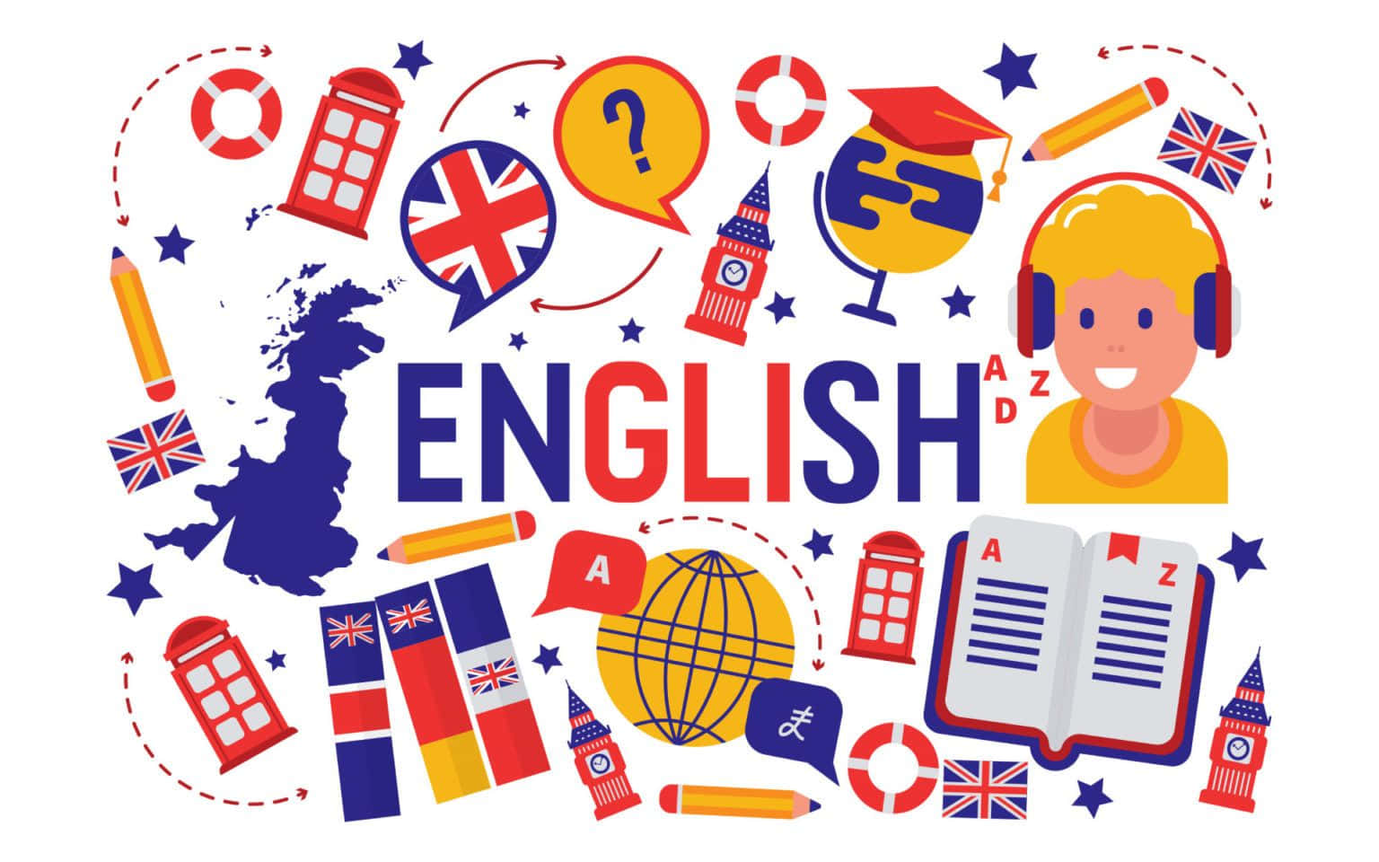 Engelsk,brittisk Ikon, Digital Konstbild.