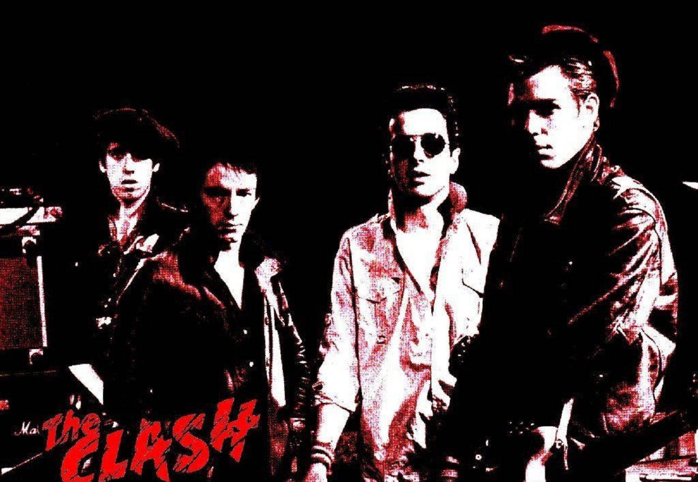 English Rock Band The Clash 1978 Photograph Wallpaper