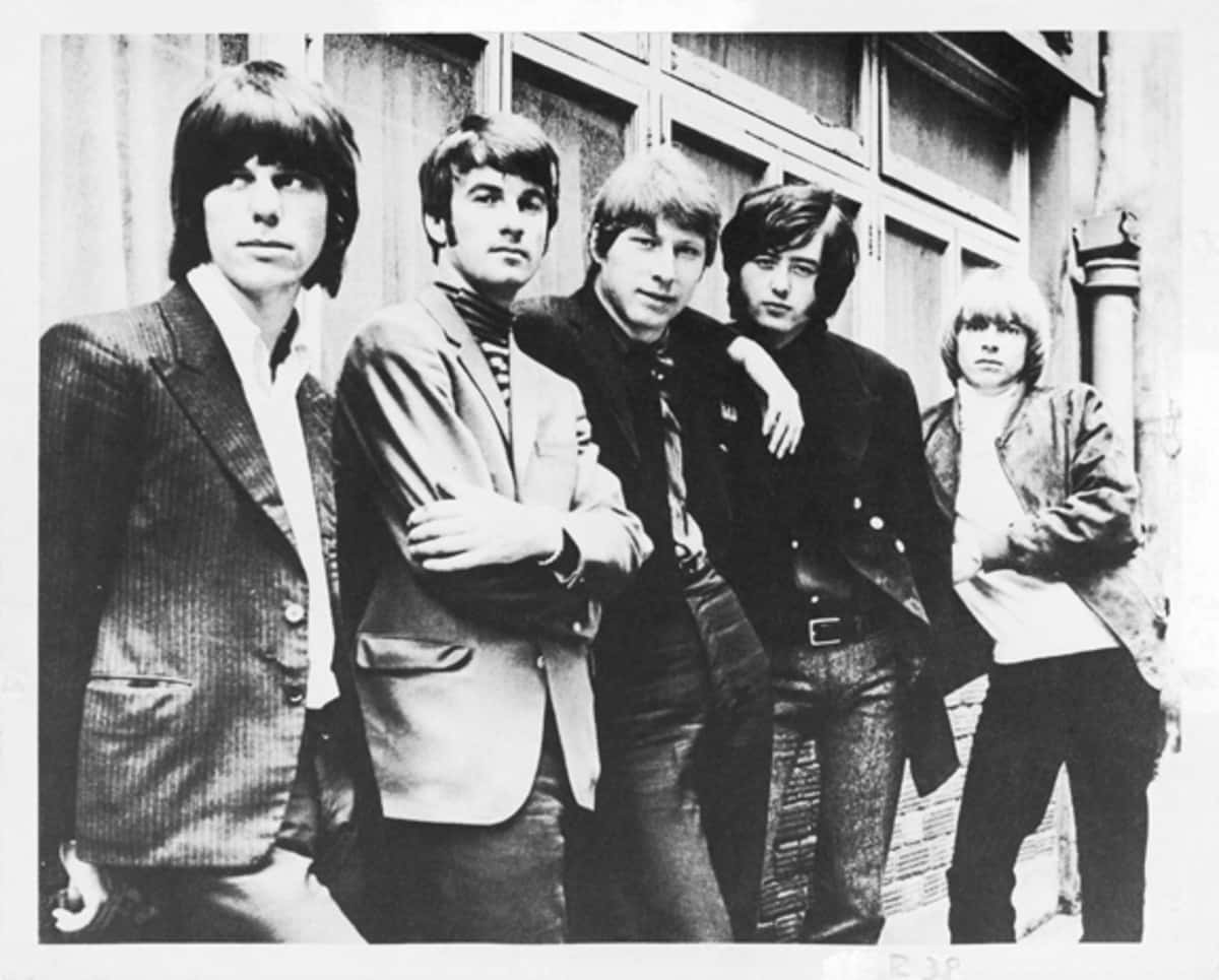English Rock Band - The Yardbirds in Monochrome Wallpaper