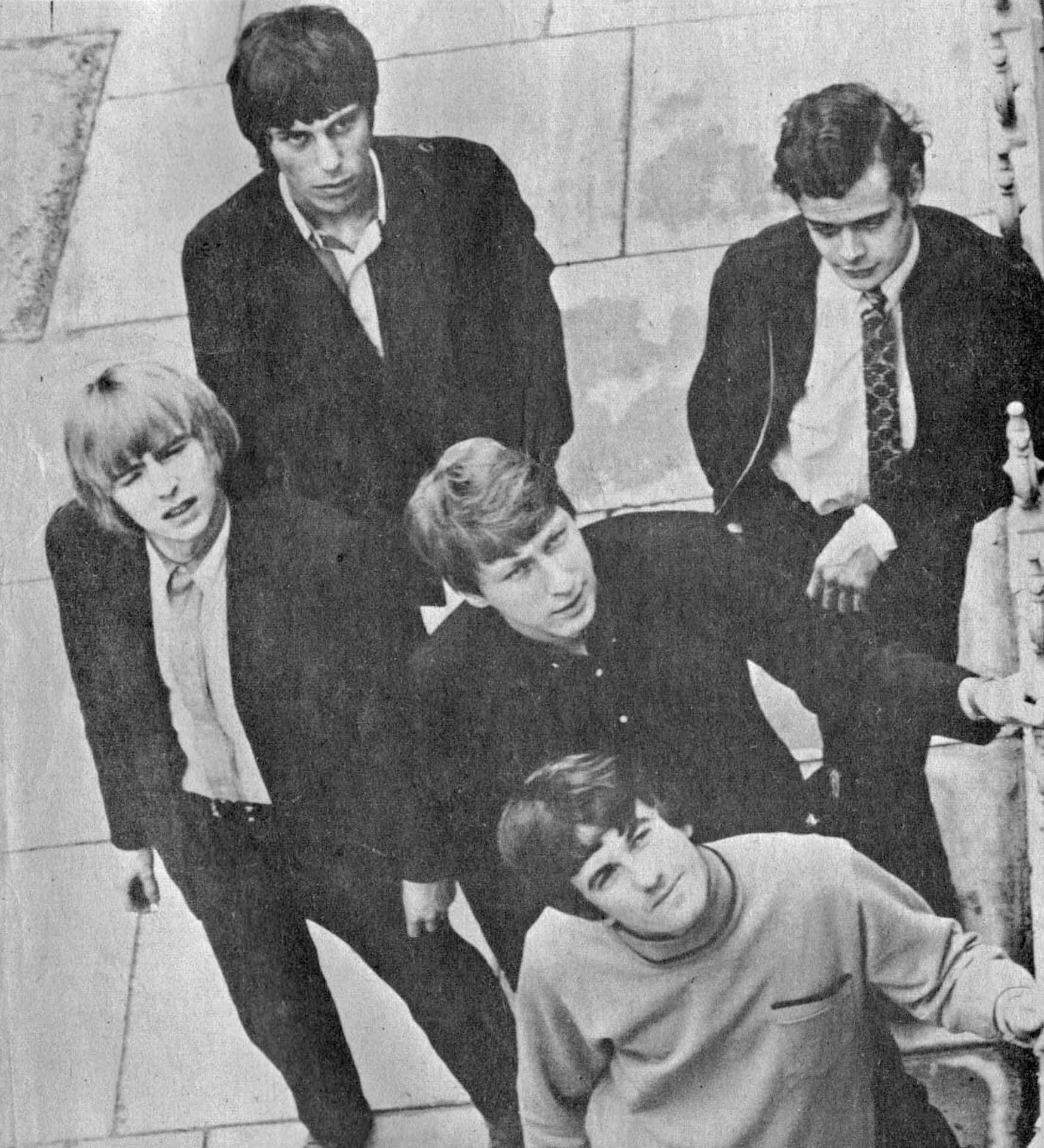Englischerockband Yardbirds Von Oben Betrachtet Wallpaper