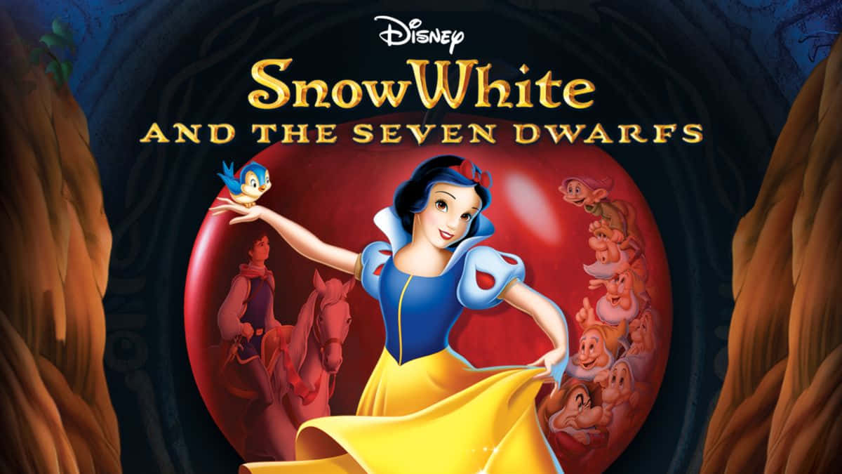 English Snow White And The Seven Dwarfs Poster Wallpaper
