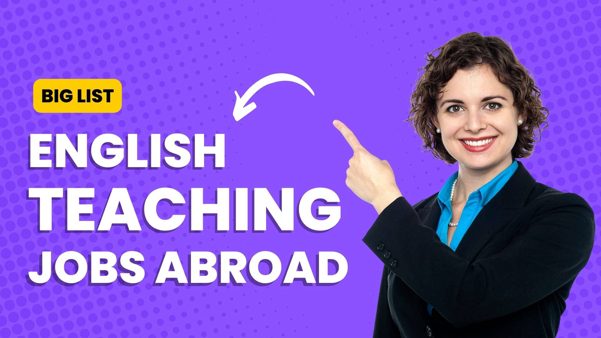 English Teacher Jobs Abroad Social Media Ad Wallpaper