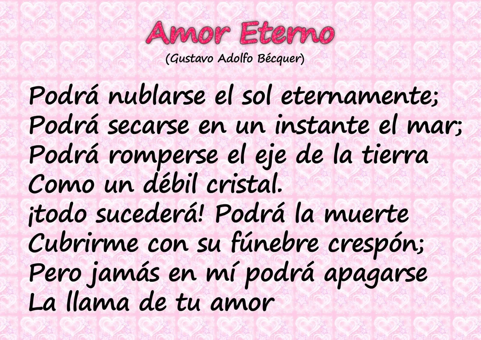 Amor Eterno, English to Spanish Translation Wallpaper