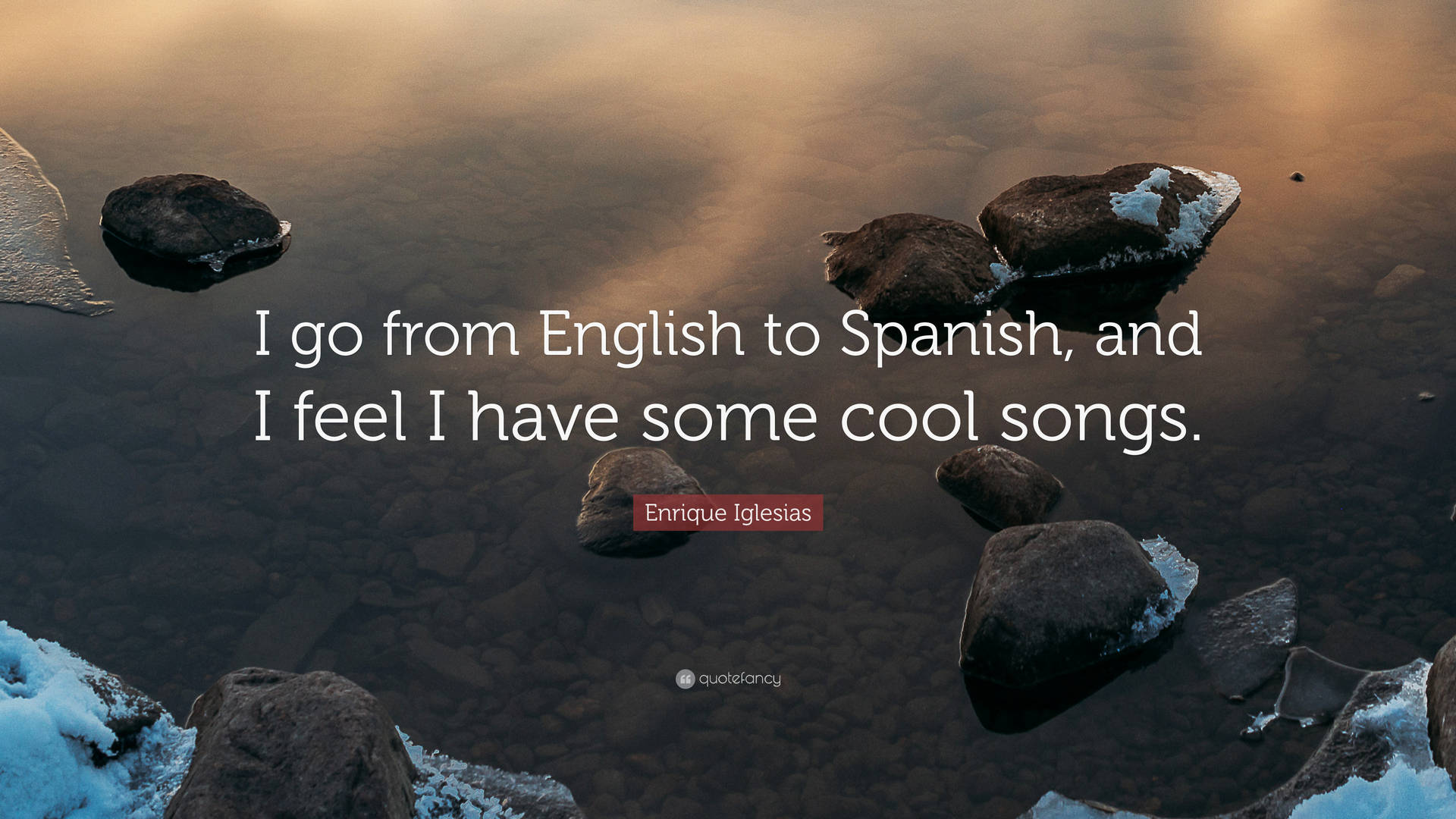 English To Spanish Enrique Iglesias Quote Wallpaper