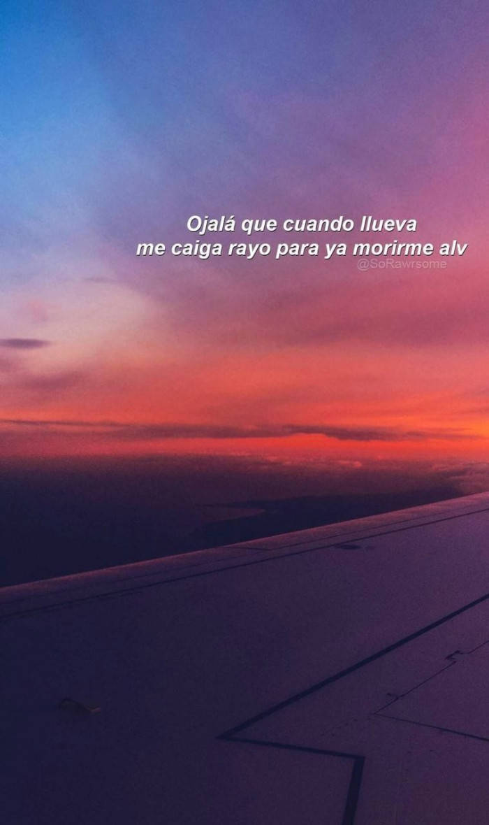 English To Spanish Plane Sunset Wallpaper