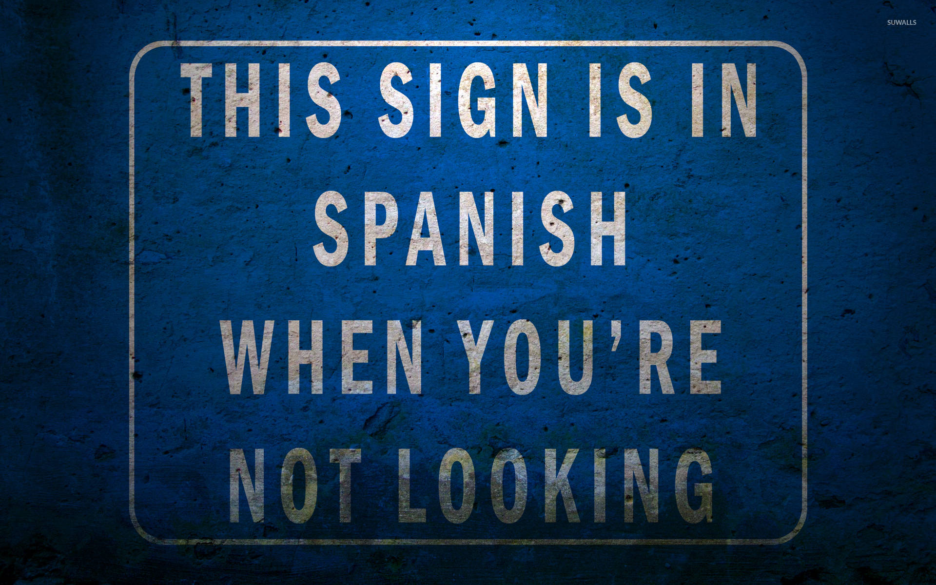 English To Spanish Sign Wallpaper