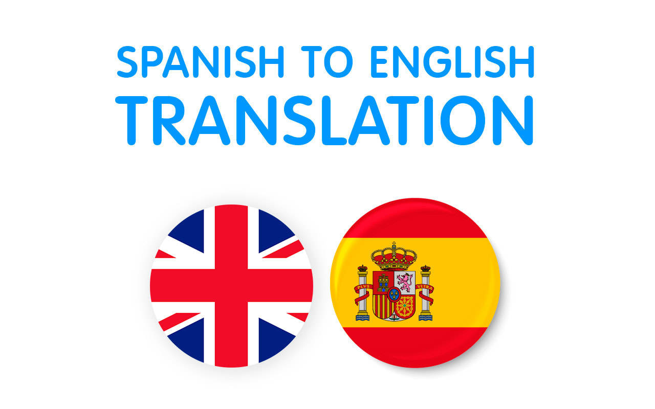 English To Spanish Translation Flags Background