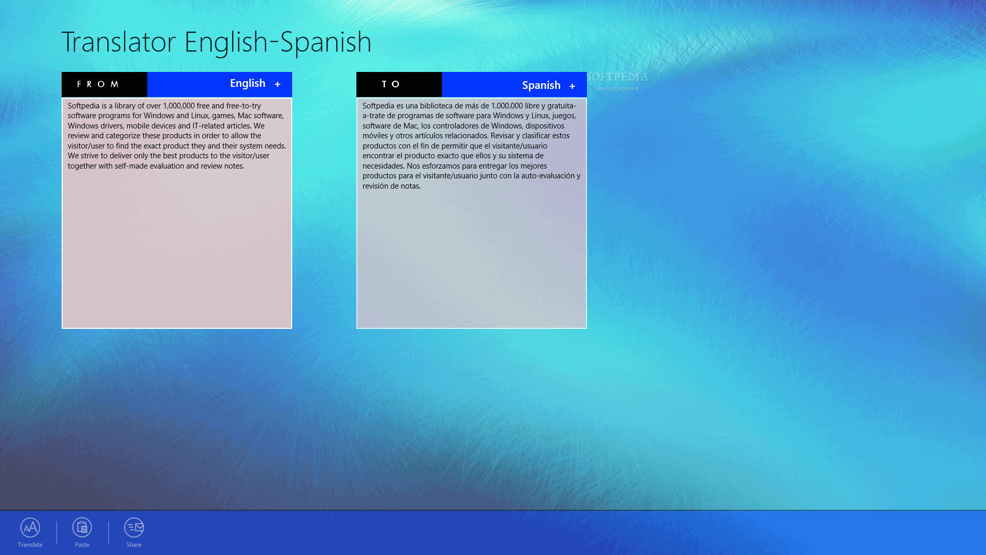 Englischzu Spanisch Übersetzer Screenshot Wallpaper
