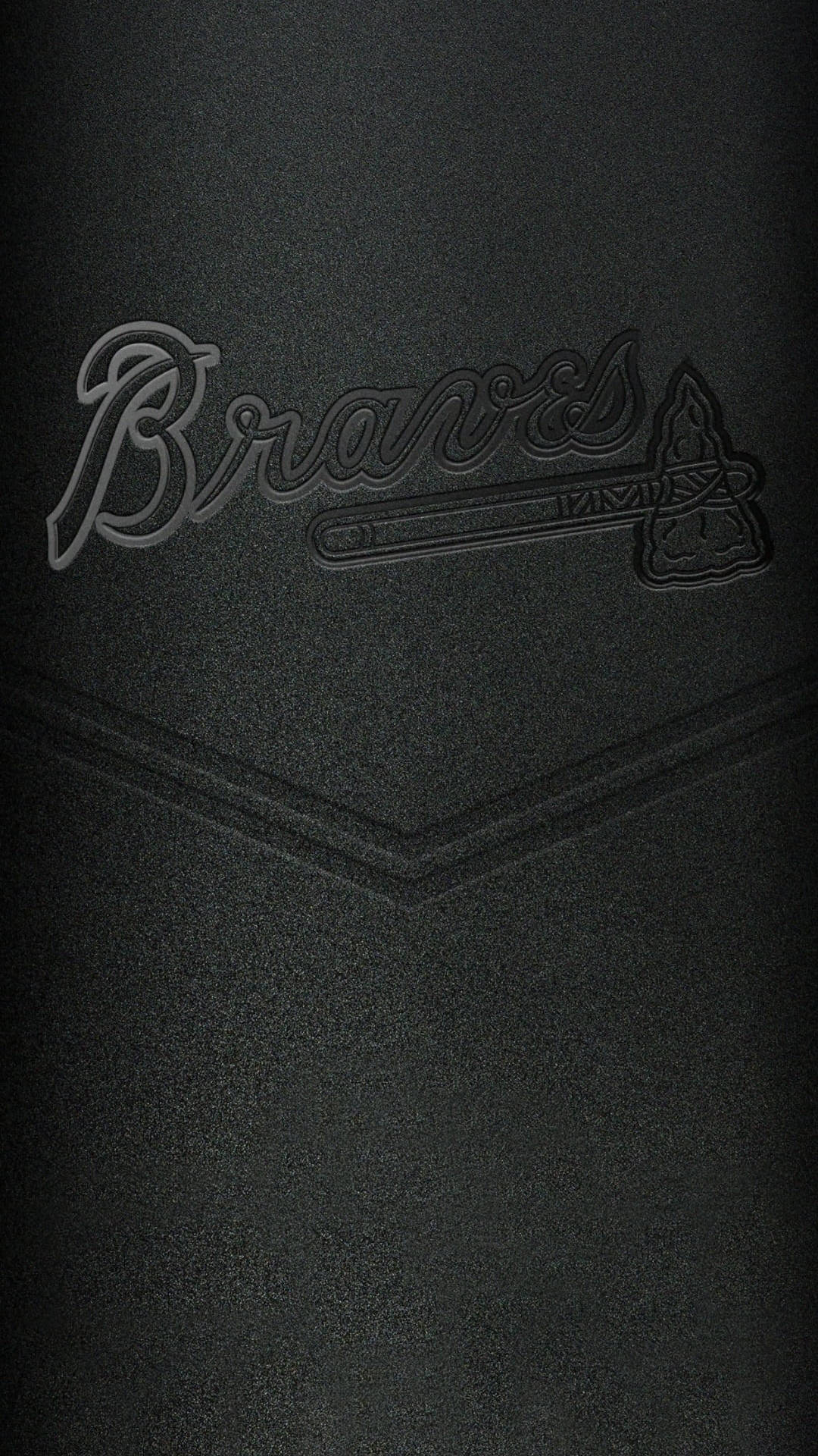 Grabadode Los Bravos De Atlanta En Iphone De Béisbol. Fondo de pantalla