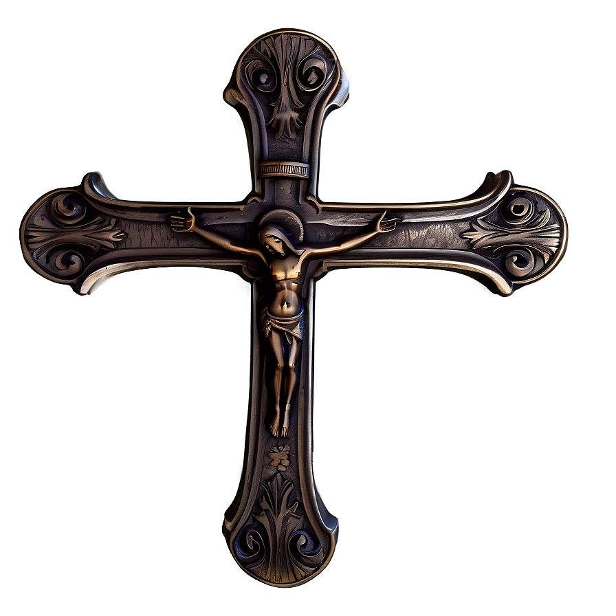 Engraved Cross Style Png Rmk PNG