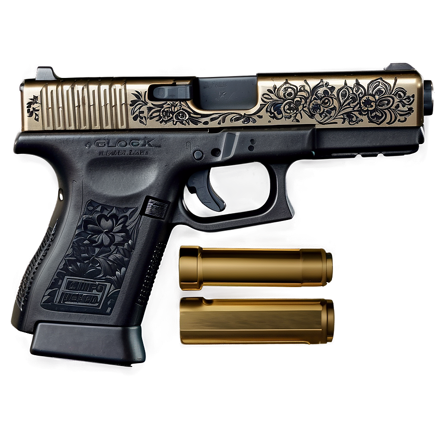 Engraved Glock Special Edition Png 05212024 PNG