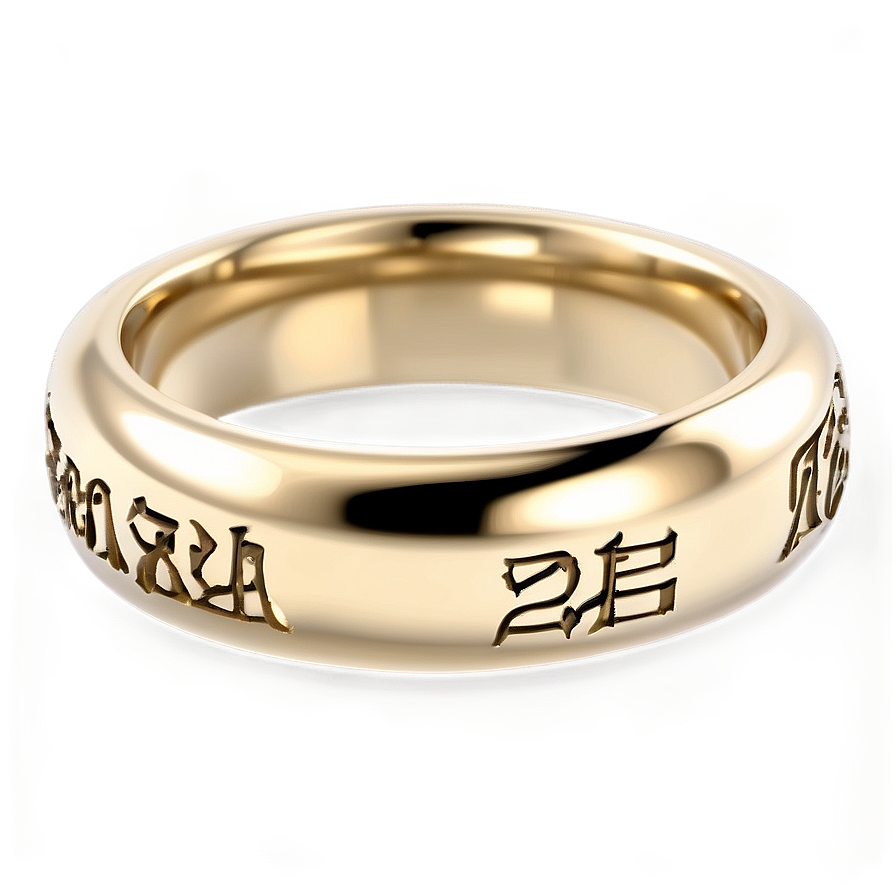 Engraved Personalized Rings Png Del PNG