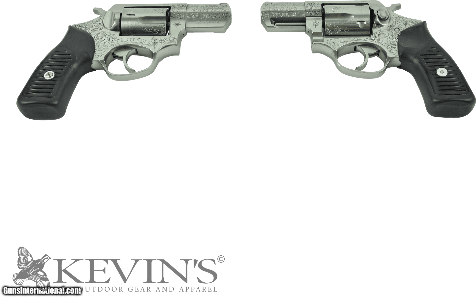 Download Engraved Silver Revolvers Kevins Logo | Wallpapers.com