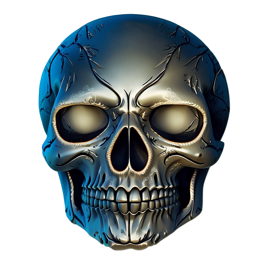Engraved Style Skull Face Image Png Mgu13 PNG