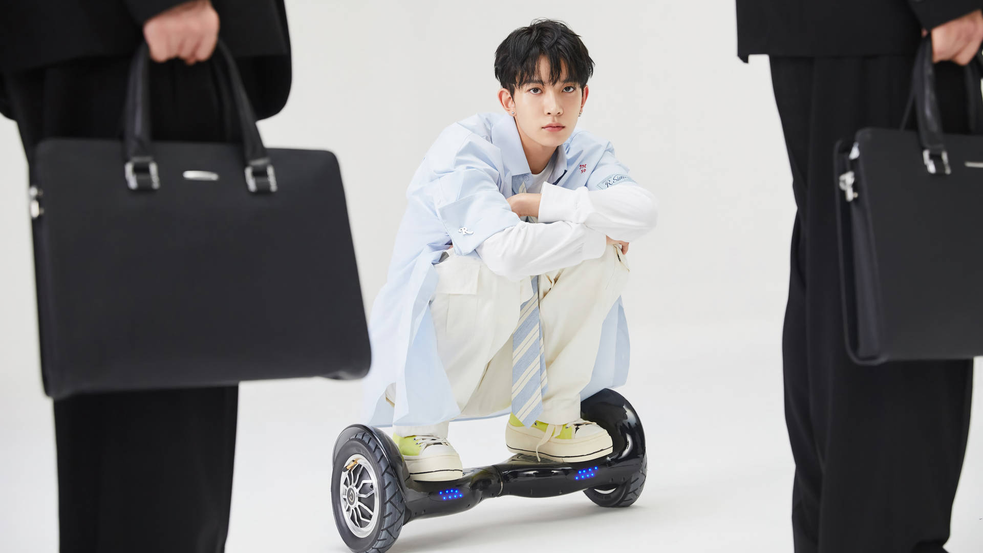 Enhypen Heeseung On A Hoverboard Wallpaper