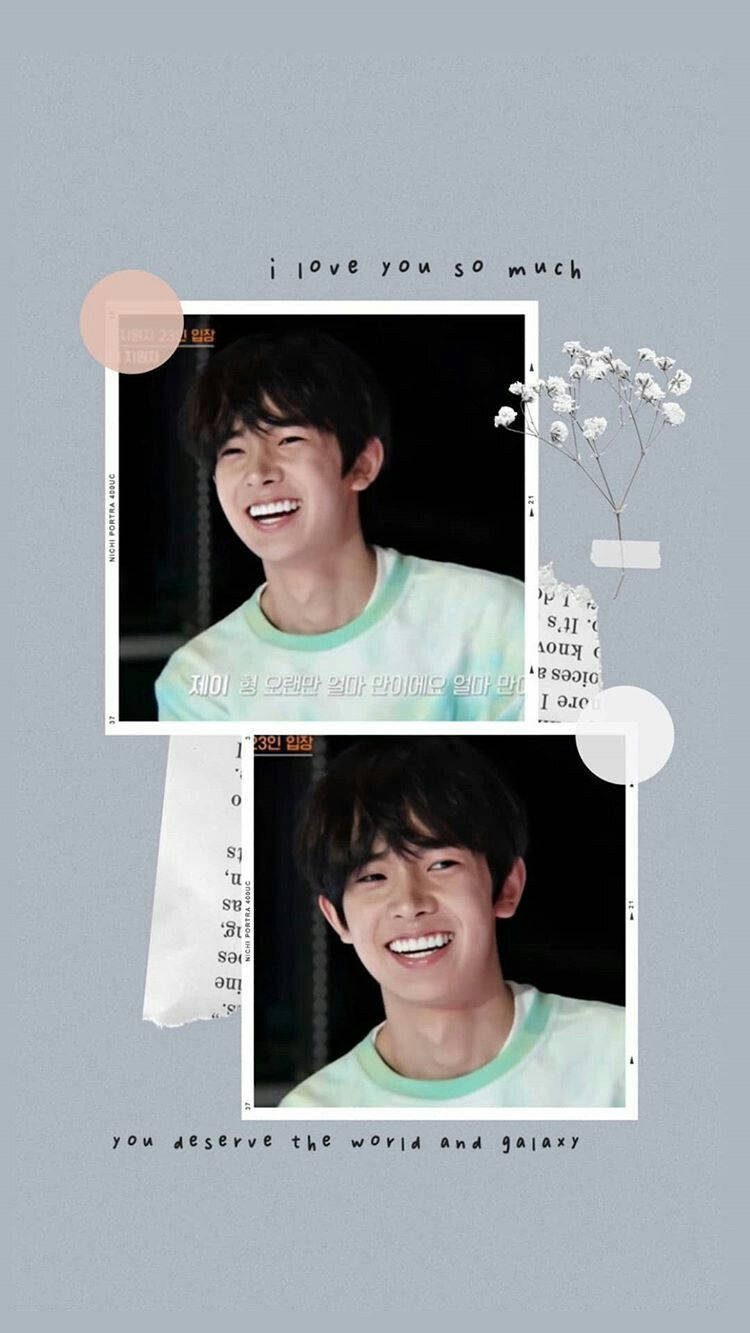 Enhypen Member Heeseung Gray Aesthetic Collage Background