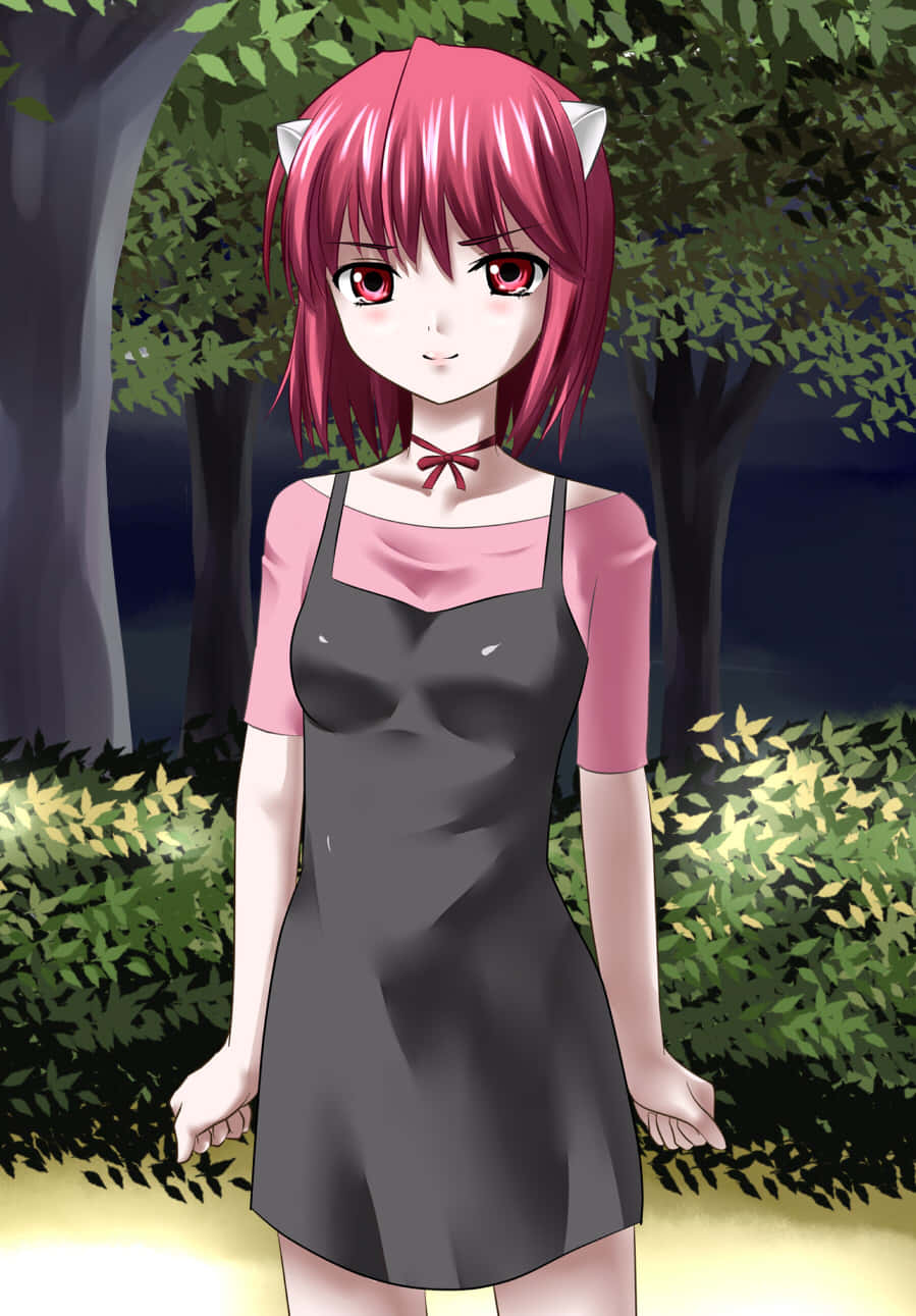 Enigmatic Lucy From Elfen Lied Wallpaper