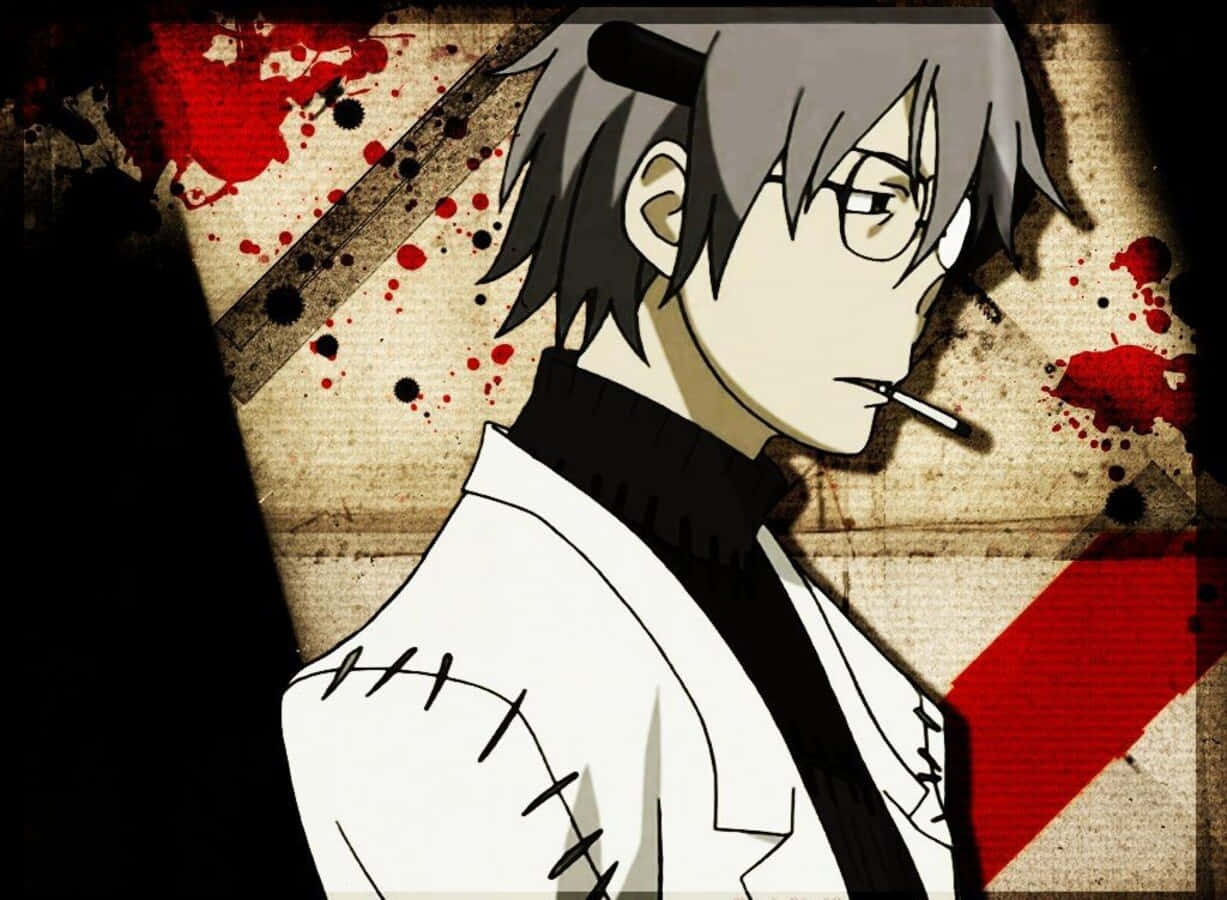 Enigmatic Soul Eater Dr Stein In Action Wallpaper