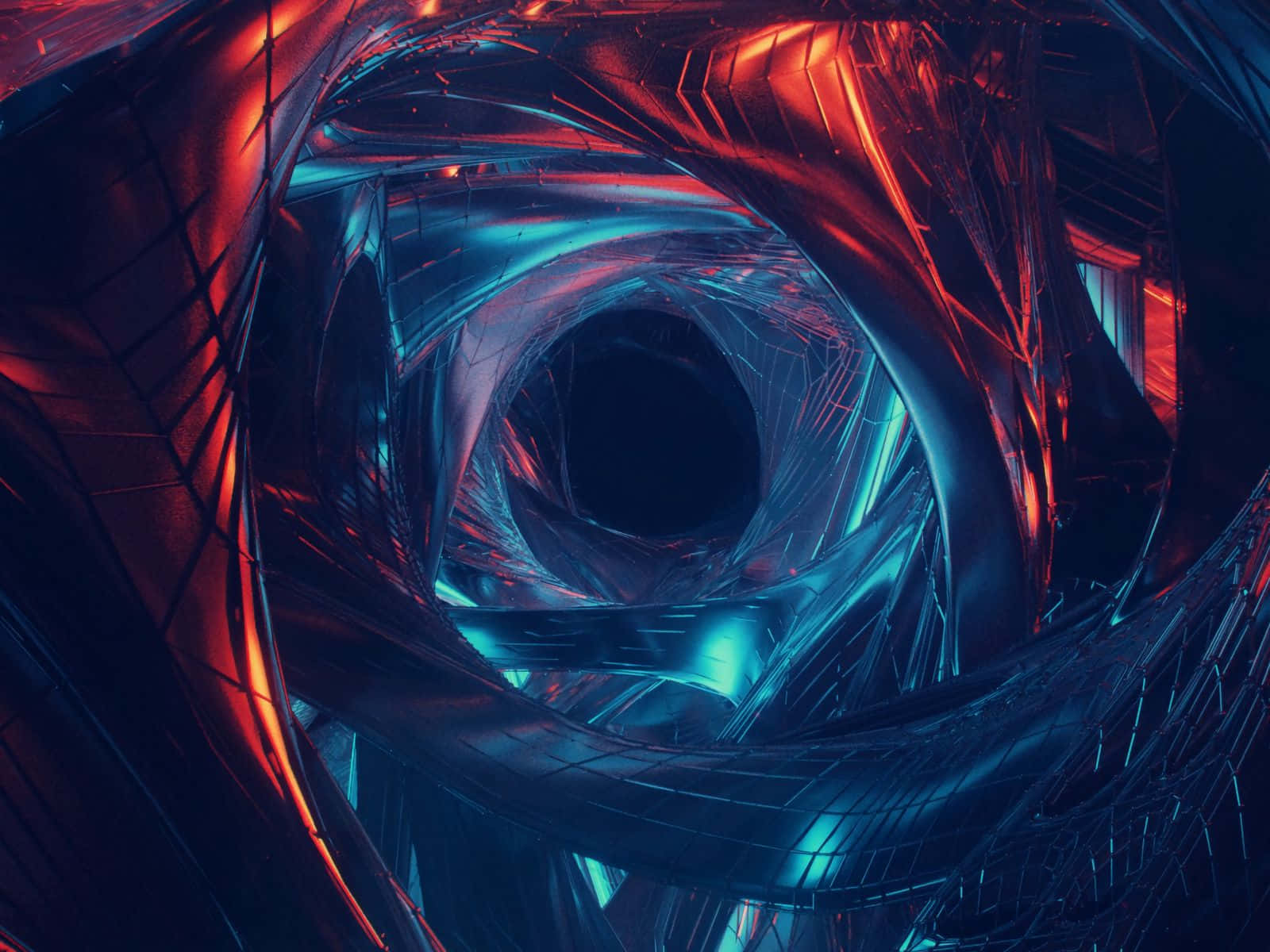 Enigmatic Warp Through The Cosmic Wormhole Wallpaper