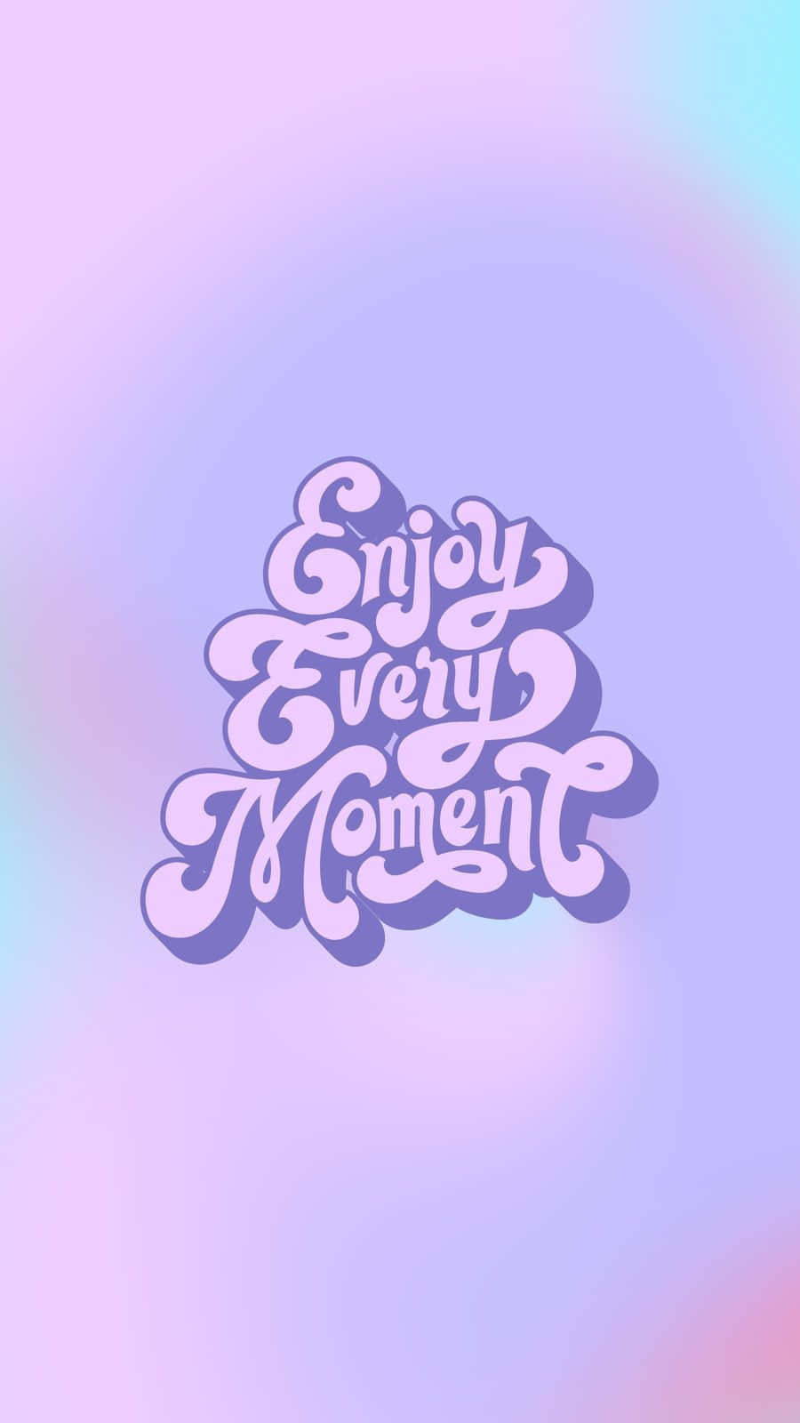 Enjoy Every Moment Inspirational Quote Background Wallpaper