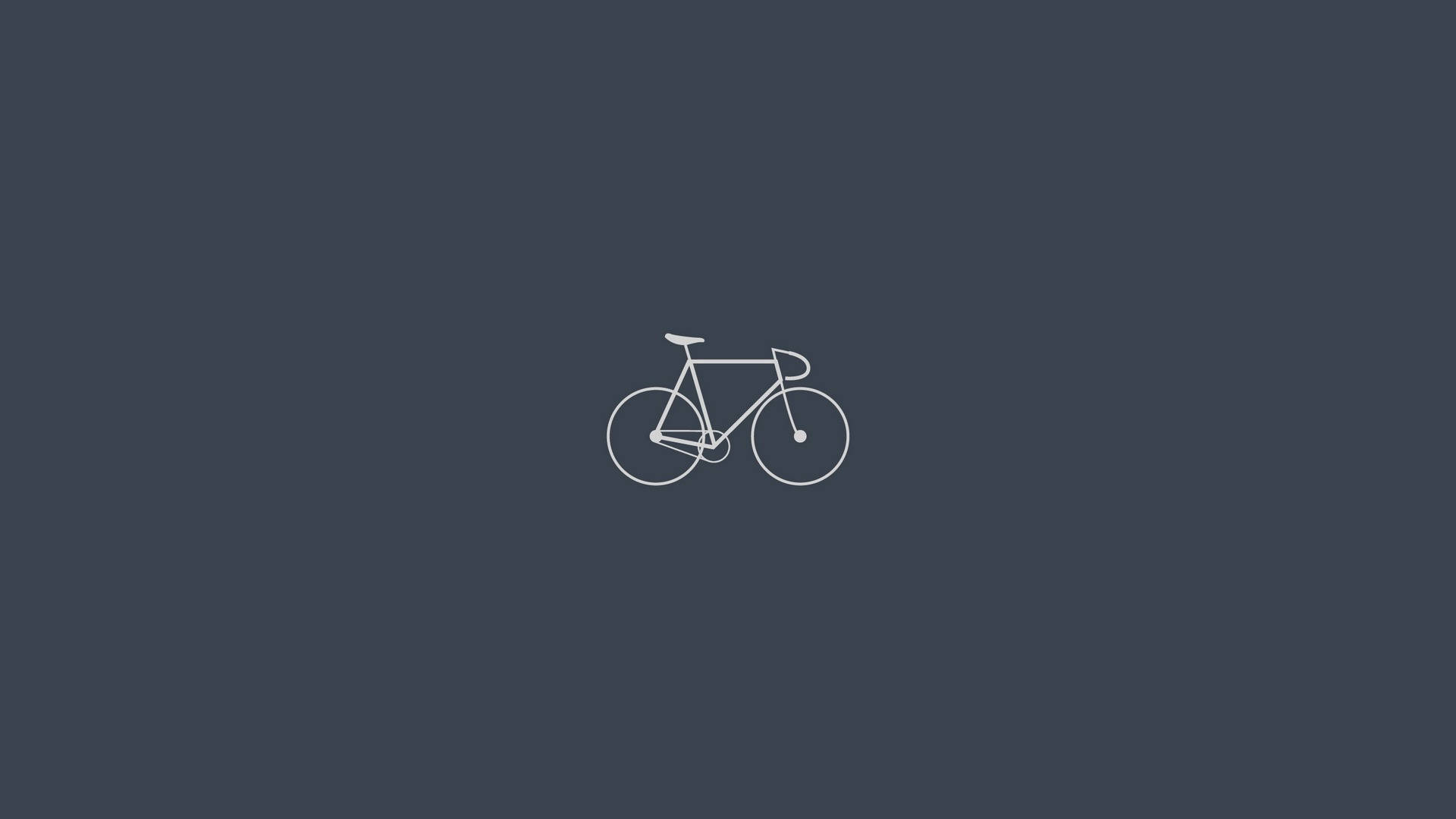 Enkel Hd-cykel I Grå Wallpaper
