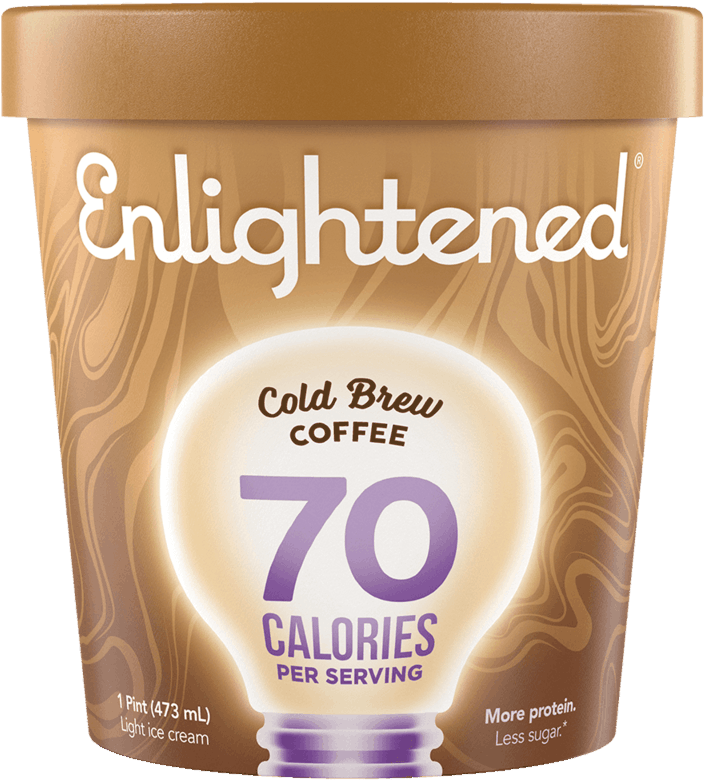 Enlightened Cold Brew Coffee Ice Cream PNG